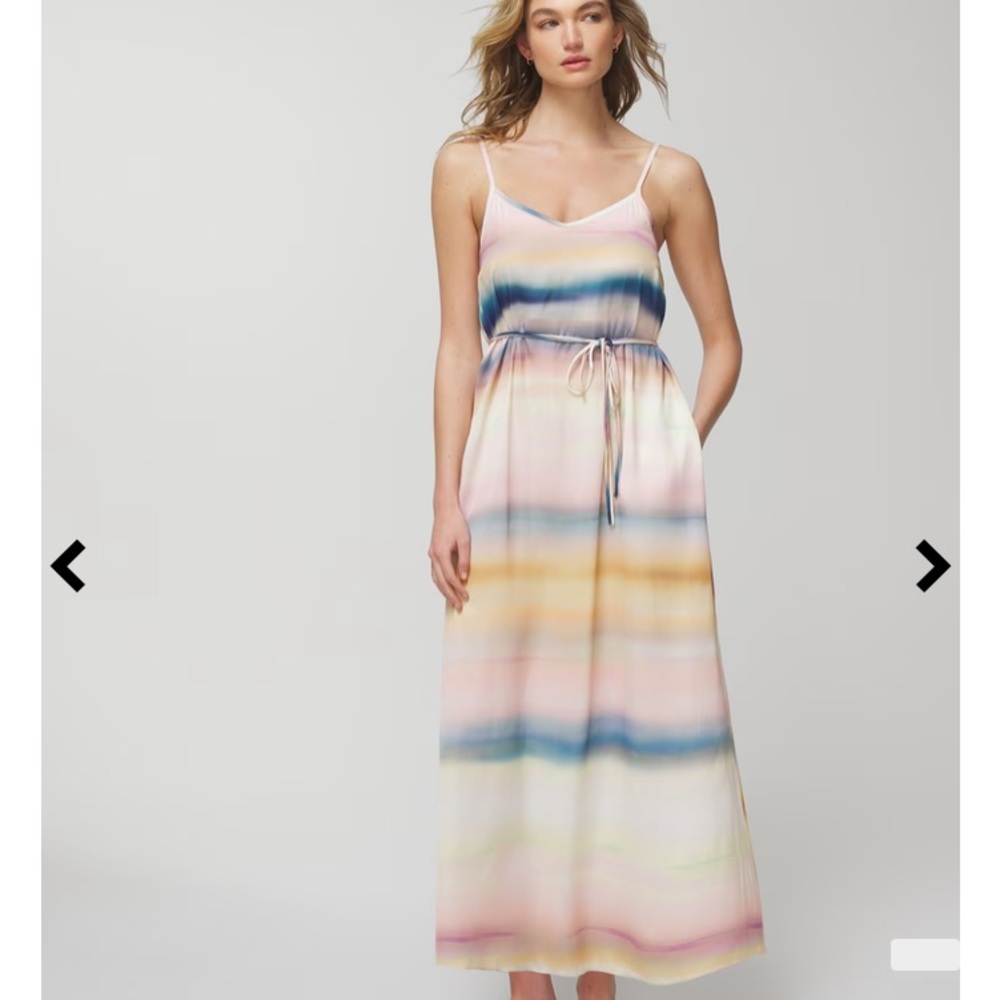 Soma crinkle shelf bra maxi dress. SIZE XL Beautiful colors,pockets, new w/tags.